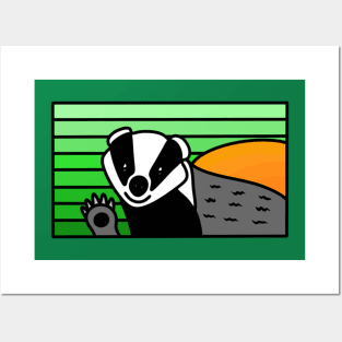 Funny Badger Posters and Art